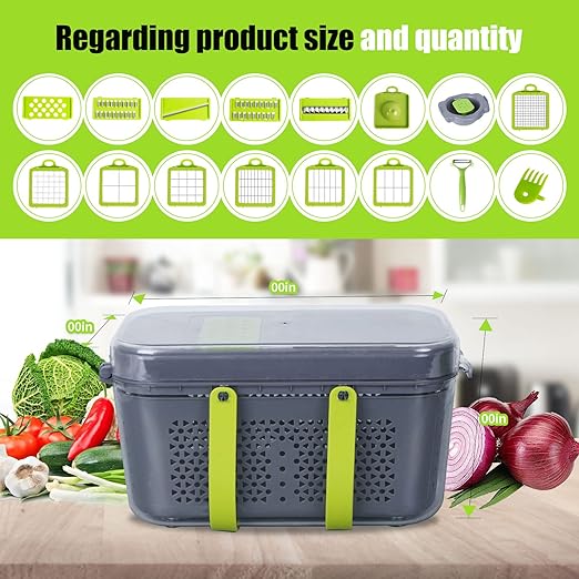 CortaChef 12 en 1® —  Cortador Multifuncional con Recipiente