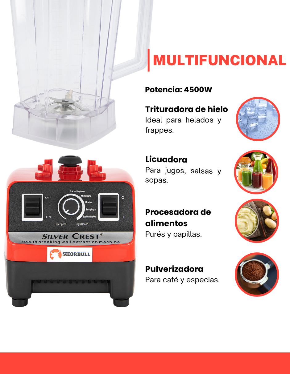 Shorbull® 2 L — Licuadora Profesional