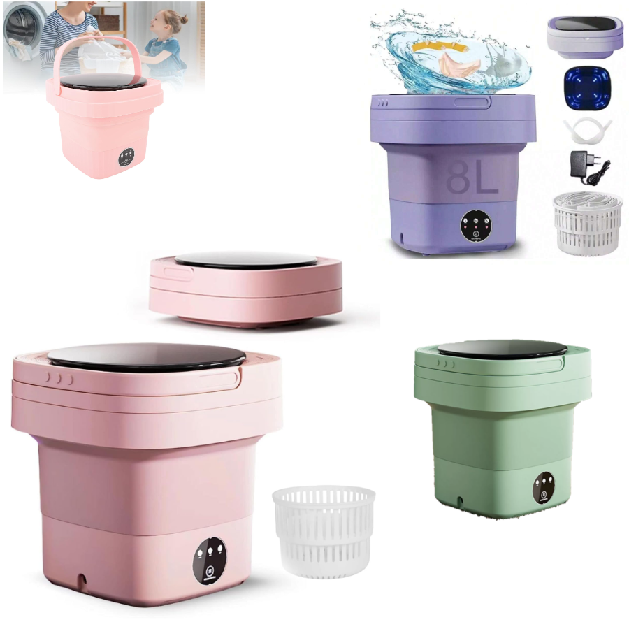 PortaWash® — Lavadora y Secadora Portátil y Plegable 7L