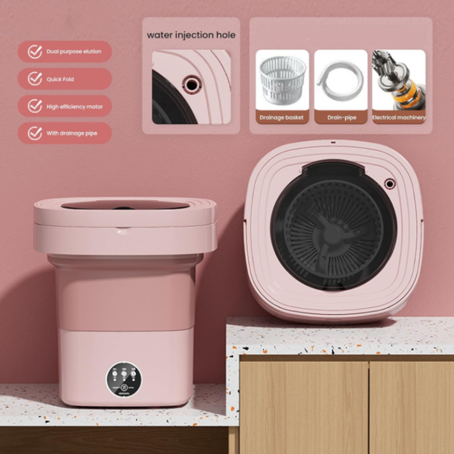 PortaWash® — Lavadora y Secadora Portátil y Plegable 7L