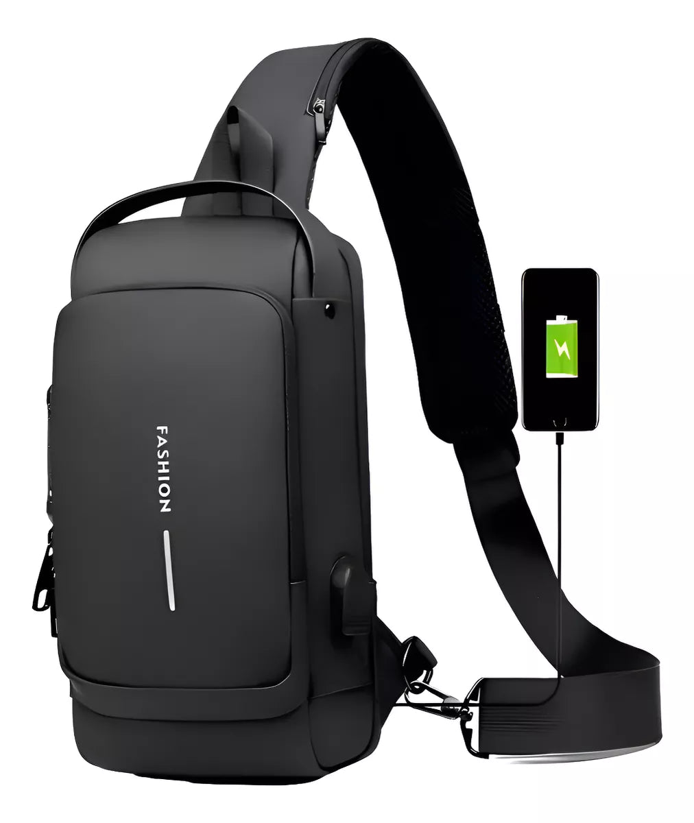 UrbanLock S® —  Mochila Cruzada Antirrobo Impermeable