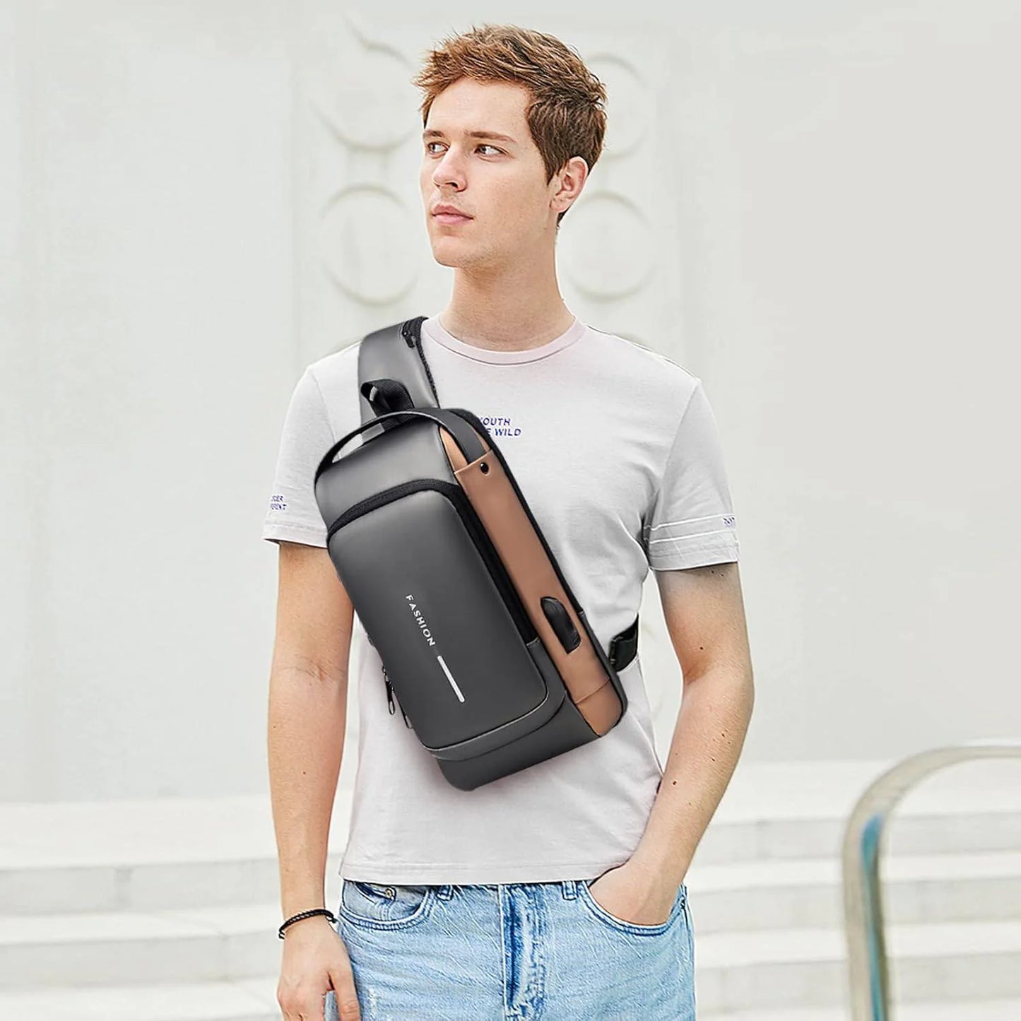 UrbanLock S® —  Mochila Cruzada Antirrobo Impermeable