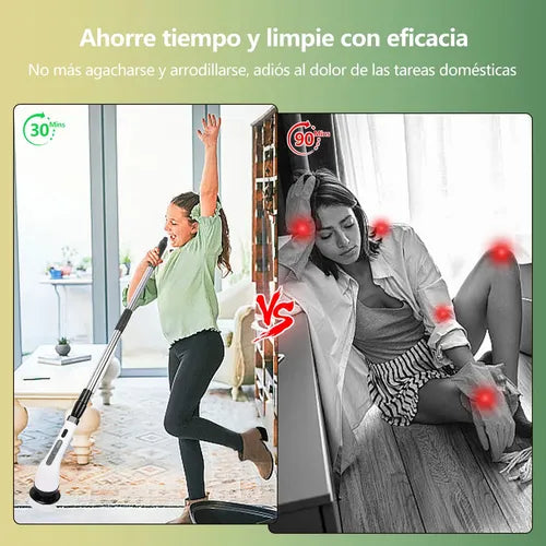 CleanXSpin® — Cepillo de Limpieza Eléctrico 9 en 1