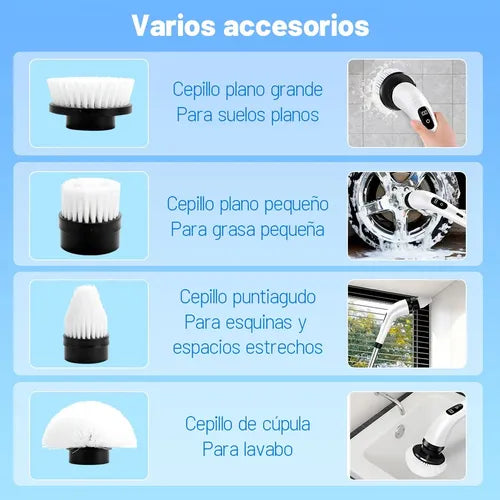 CleanXSpin® — Cepillo de Limpieza Eléctrico 9 en 1