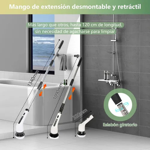 CleanXSpin® — Cepillo de Limpieza Eléctrico 9 en 1