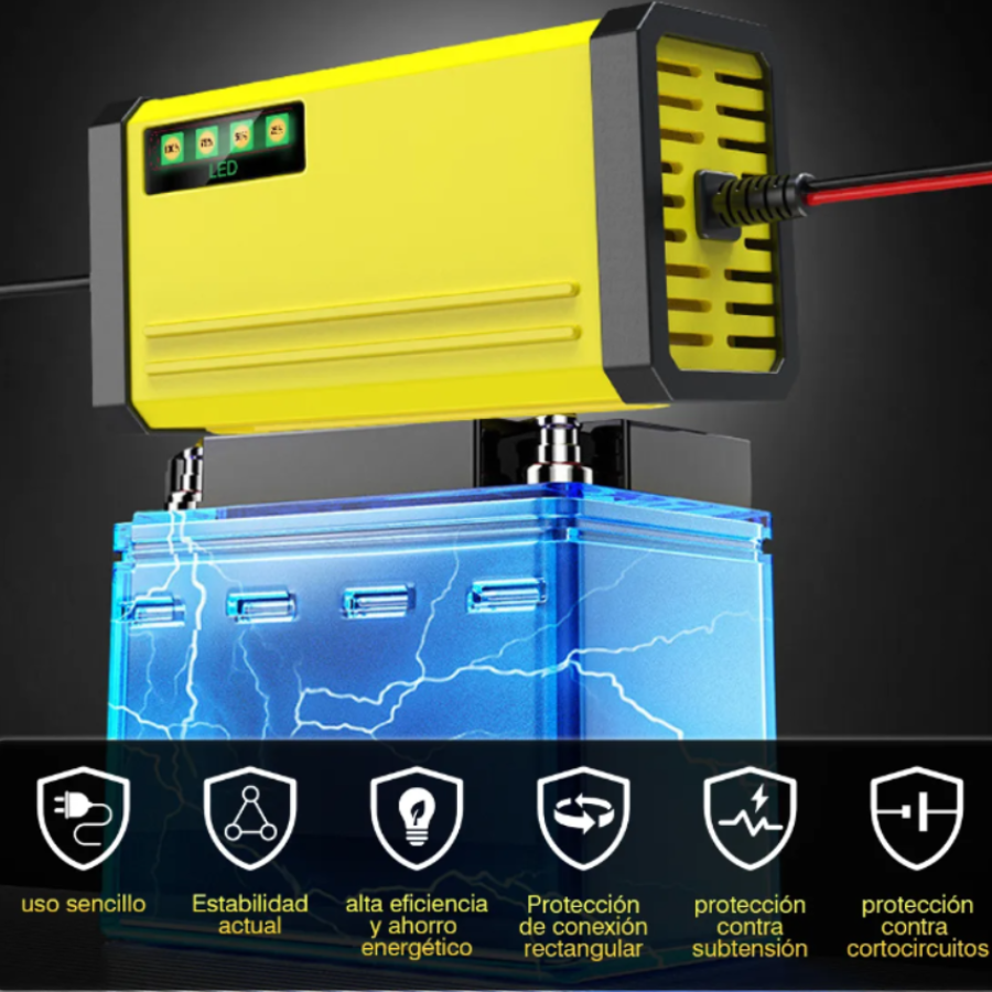 ChargeMaster Pro® — Cargador De Baterías Automotriz Inteligente