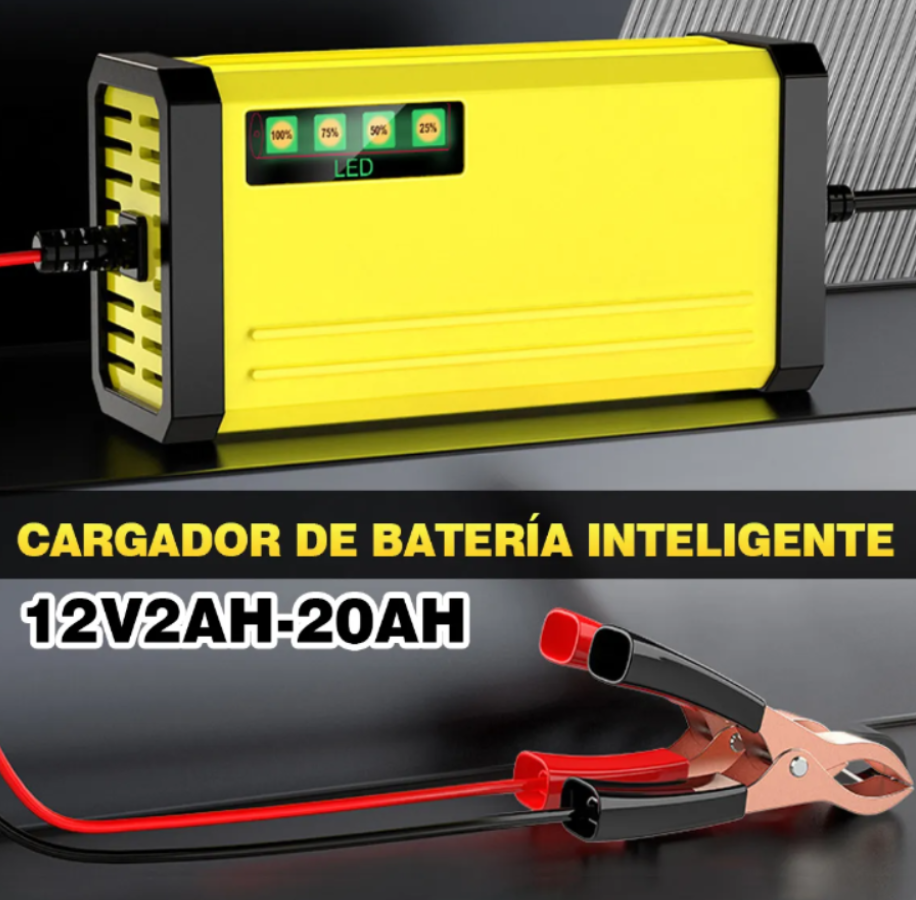 ChargeMaster Pro® — Cargador De Baterías Automotriz Inteligente