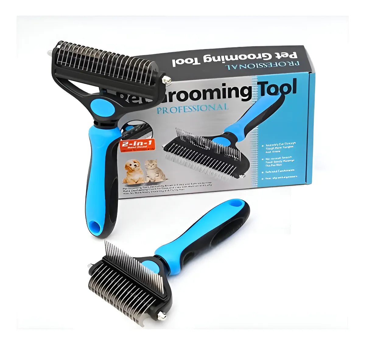 PetGrooming Tool®  —  Cepillo Deslanador 2 En 1